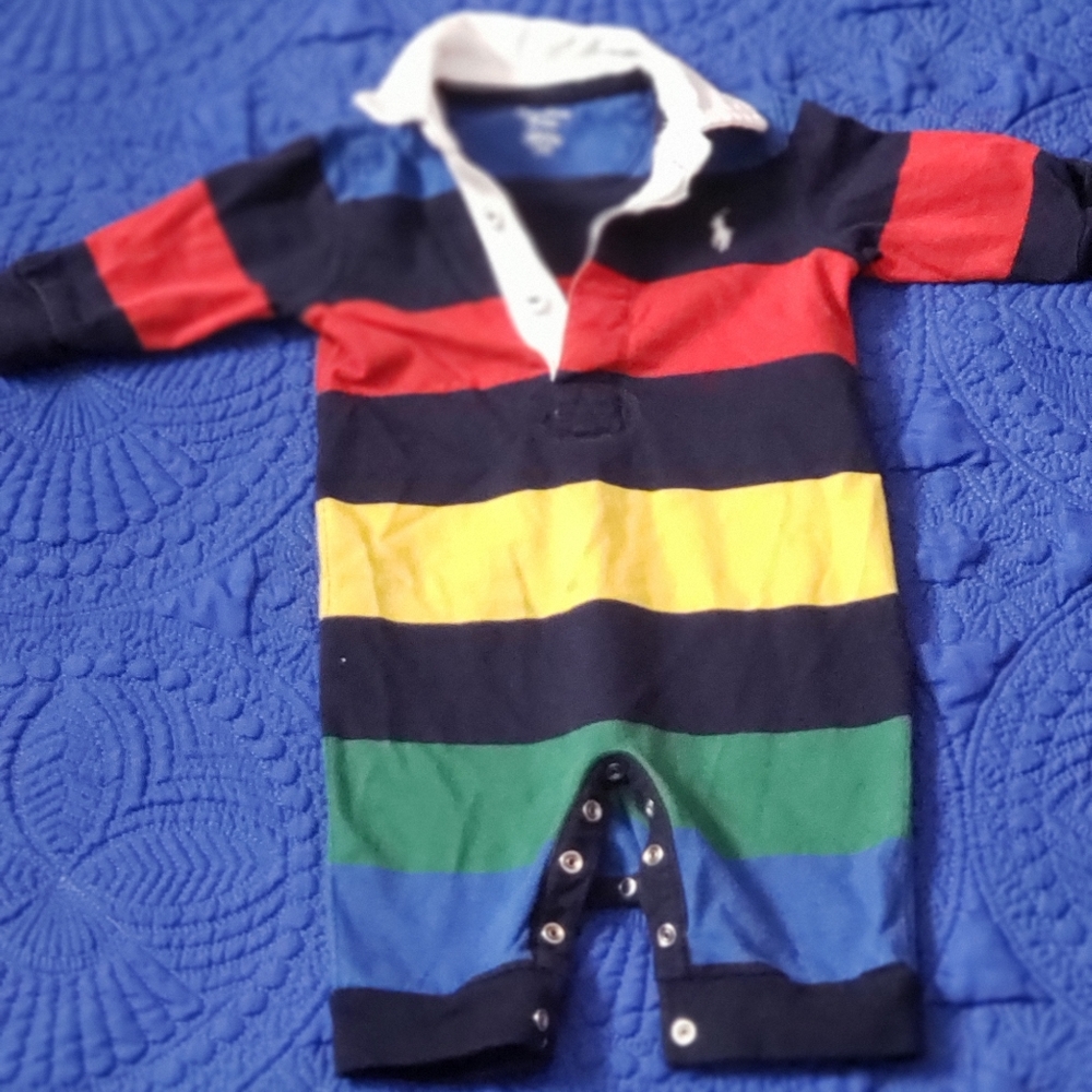 Ralph Lauren cotton interlock coveralls